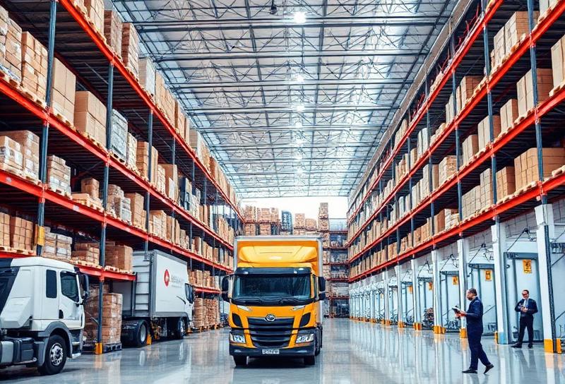 Logística software workflows visual